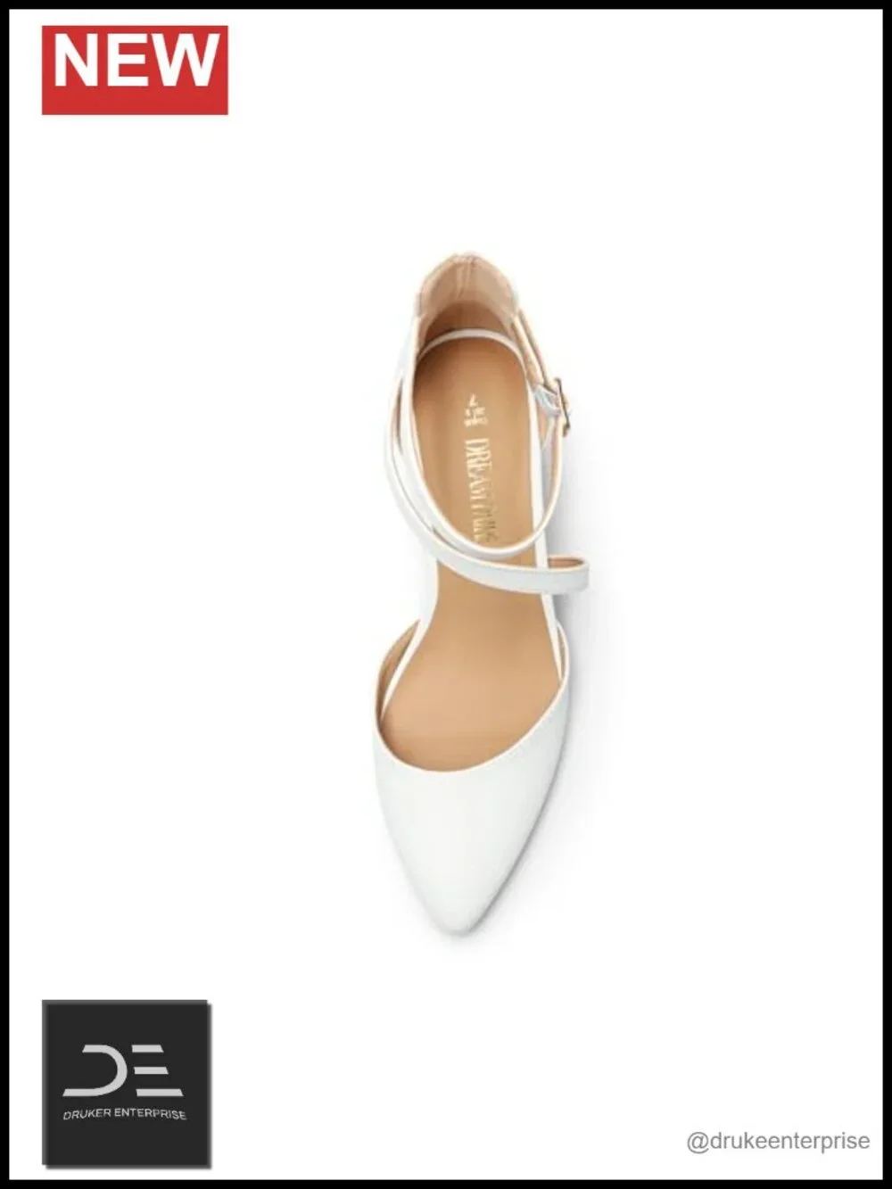 Faux Leather Block Heel Pumps with Ankle Strap, Pointed Toe